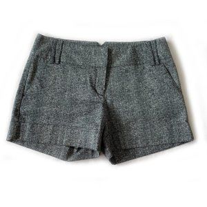EXPRESS Gray Tweed Cuffed Shorts Size 6